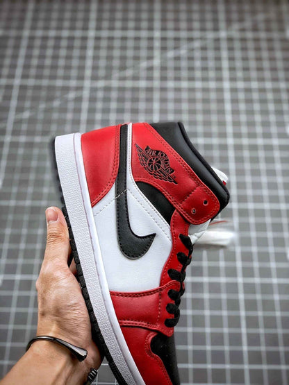 Custom Air Jordan 1 Mid “Gym Red” 554724-069