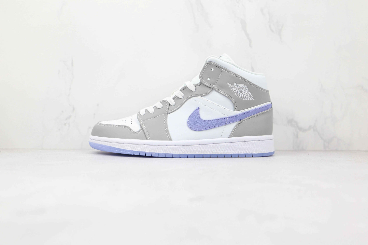 Custom Air Jordan 1 Mid Wolf Grey High Q