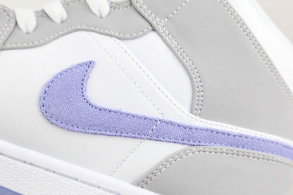 Custom Air Jordan 1 Mid Wolf Grey High Q