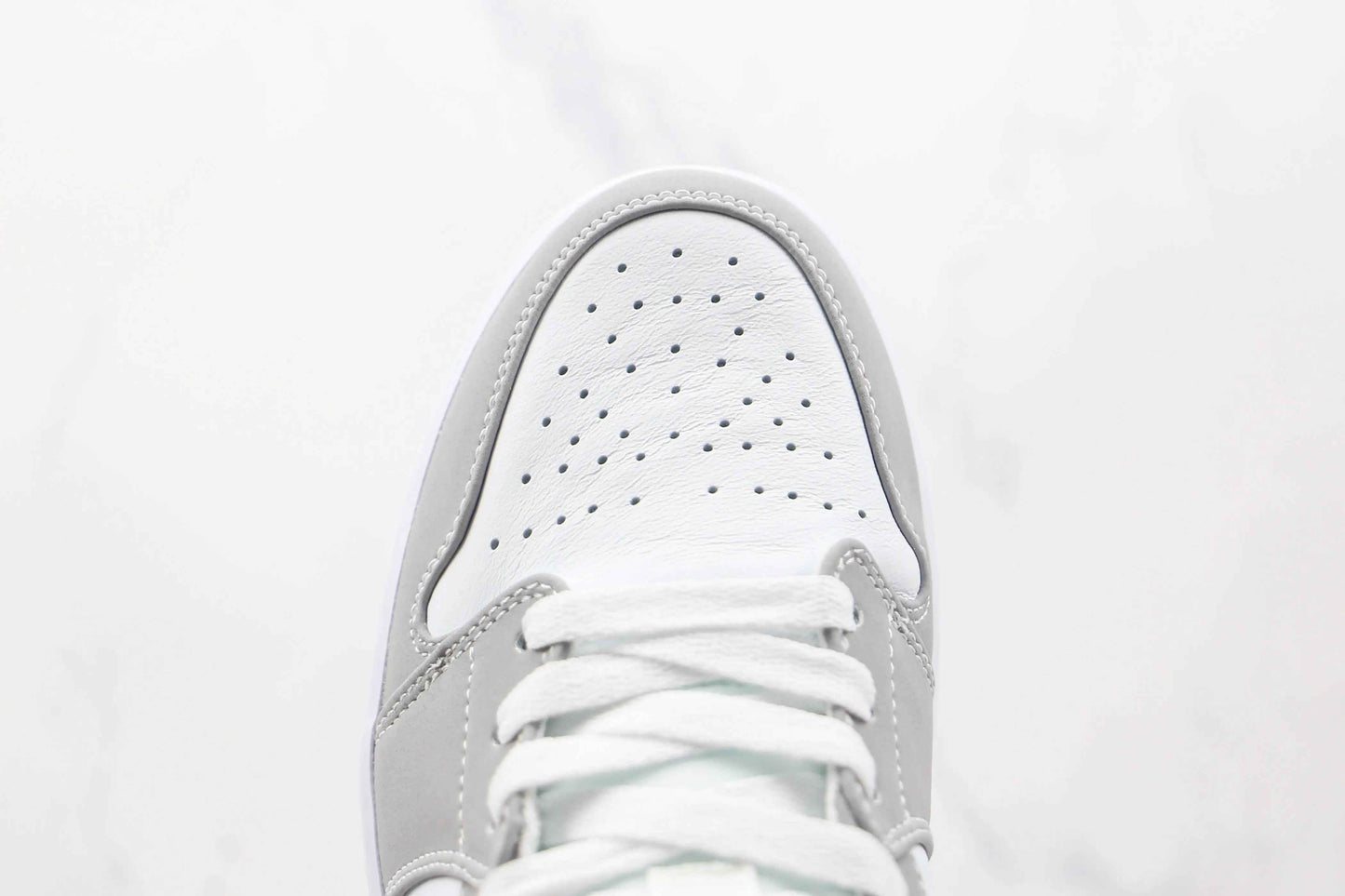 Custom Air Jordan 1 Mid Wolf Grey High Q