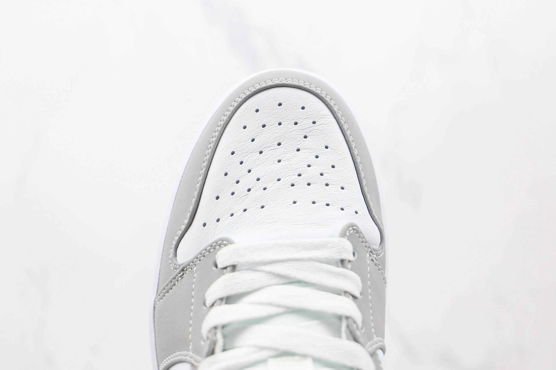 Custom Air Jordan 1 Mid Wolf Grey High Q