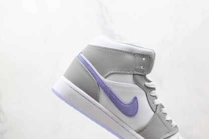 Custom Air Jordan 1 Mid Wolf Grey High Q