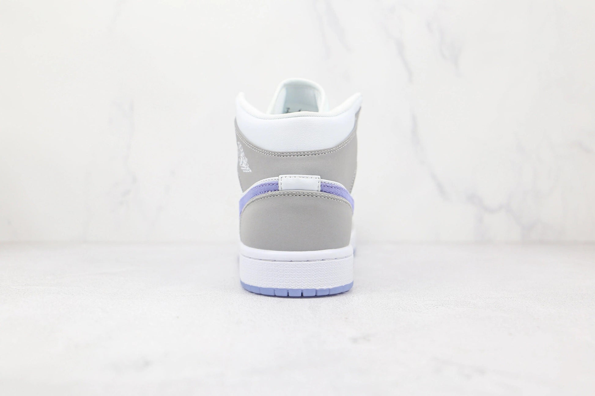 Custom Air Jordan 1 Mid Wolf Grey High Q - Sneakernational