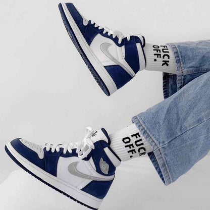 Custom Air Jordan 1 Midnight Navy Sneakers