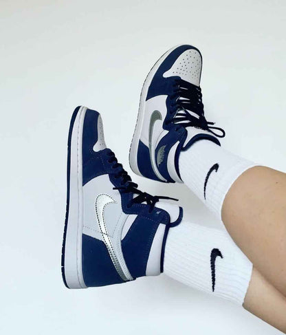 Custom Air Jordan 1 Midnight Navy Sneakers
