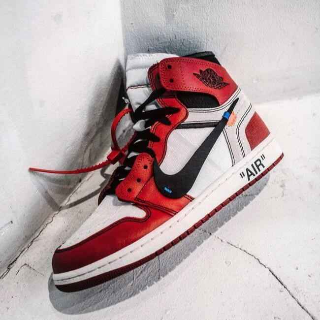 Custom Air Jordan 1 OFF-White Chicago Sneakers
