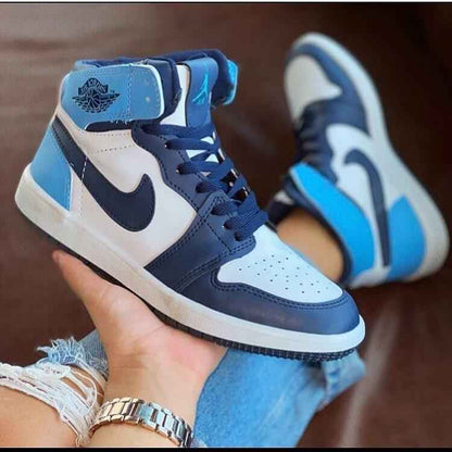 Custom Air Jordan 1 Obsidian Blue Sneakers