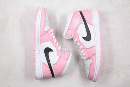 Custom Air Jordan 1 Pink Mid High Q