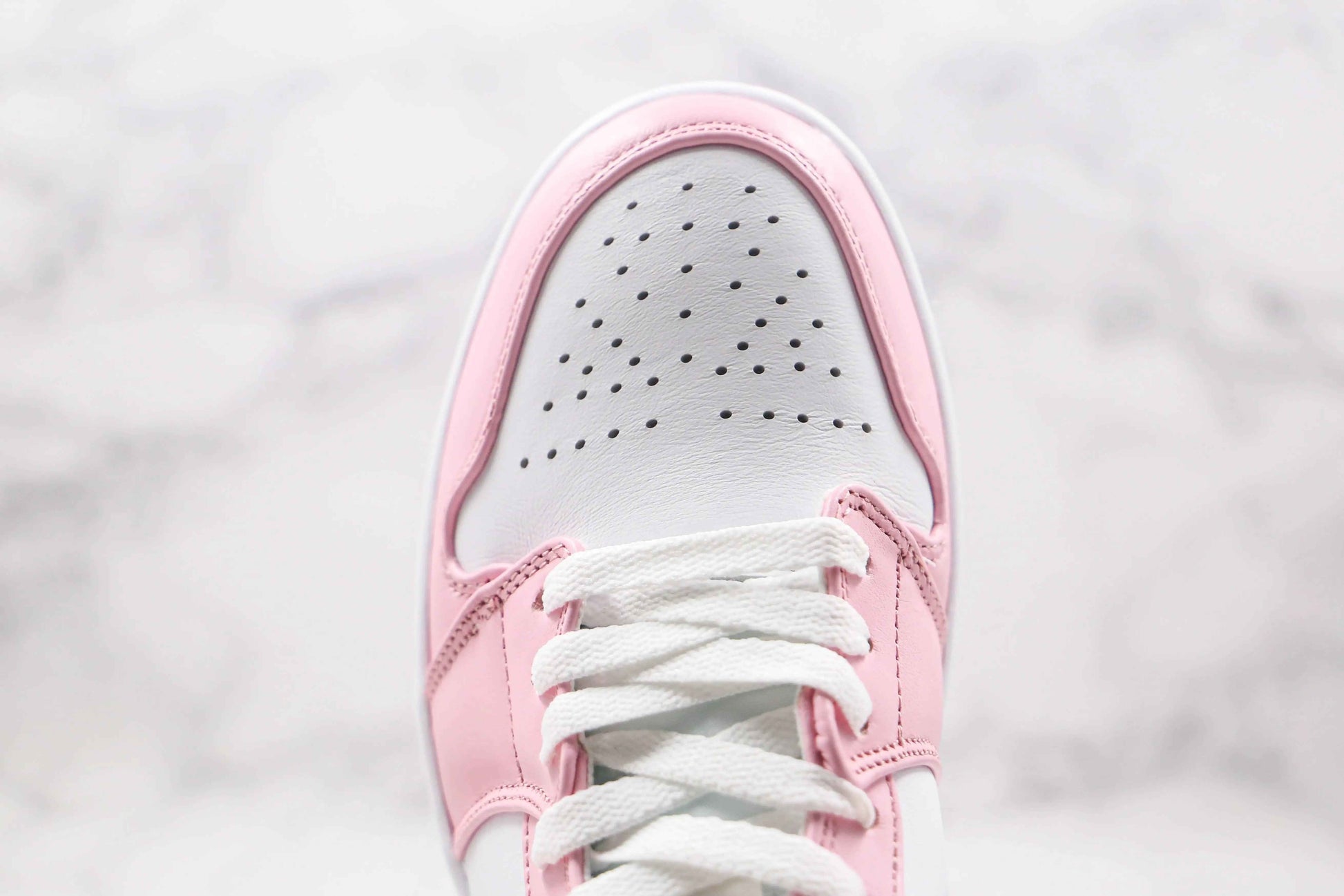 Custom Air Jordan 1 Pink Mid High Q