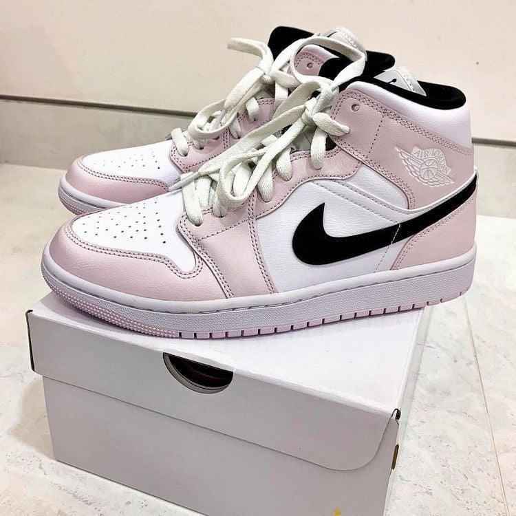 Custom Air Jordan 1 Pink Mid High Q