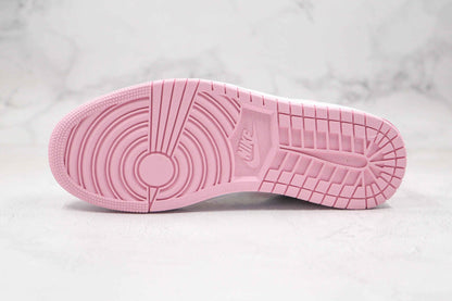 Custom Air Jordan 1 Pink Mid High Q