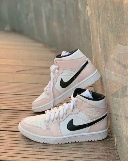 Custom Air Jordan 1 Pink Mid High Q