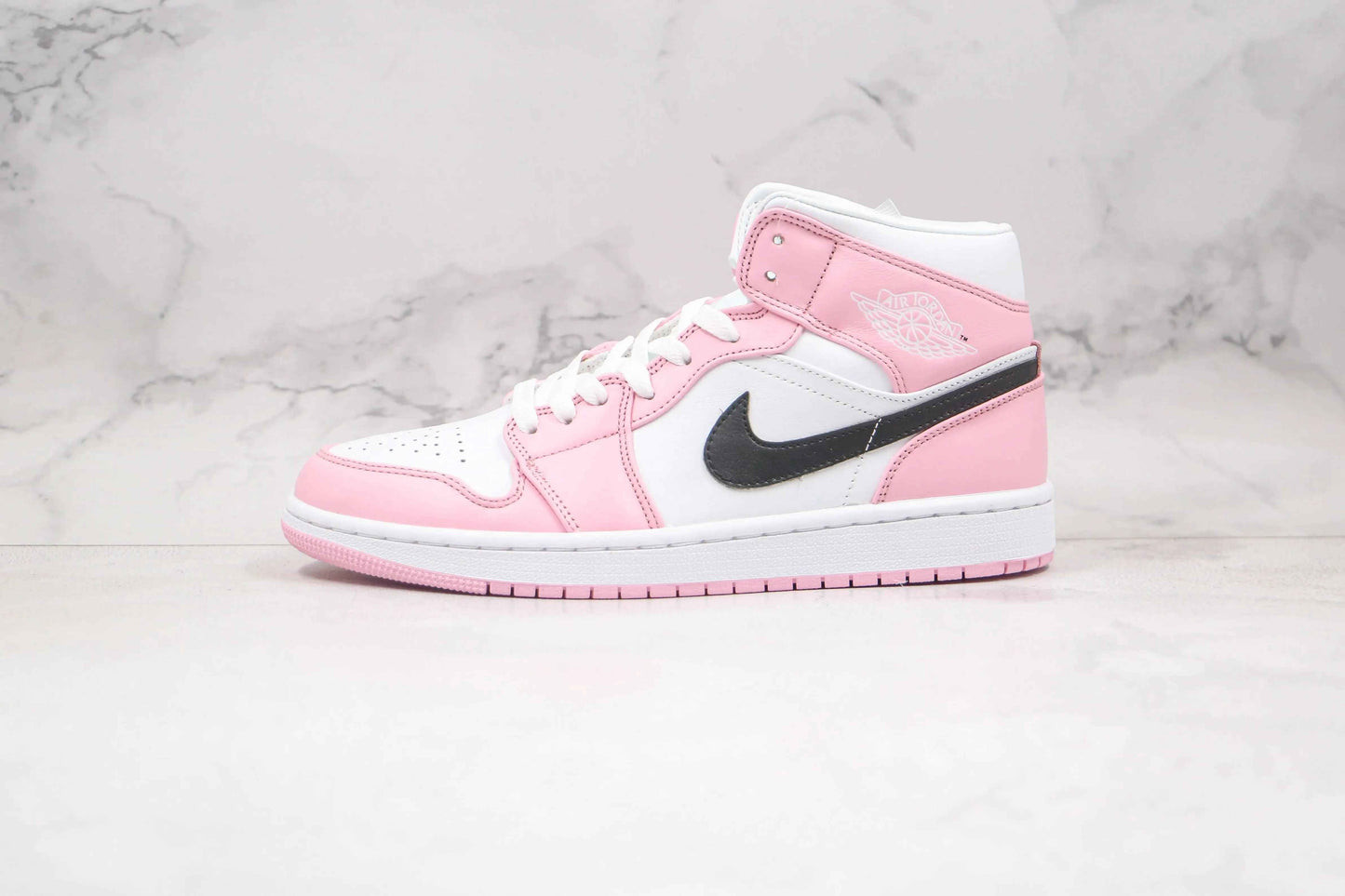 Custom Air Jordan 1 Pink Mid High Q