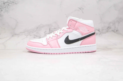 Custom Air Jordan 1 Pink Mid High Q
