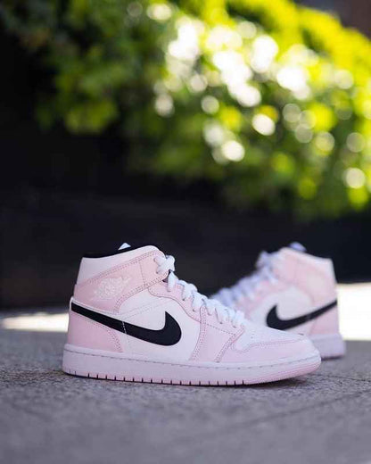 Custom Air Jordan 1 Pink Mid High Q