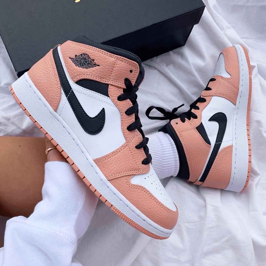Custom Air Jordan 1 Pink Quartz Sneakers