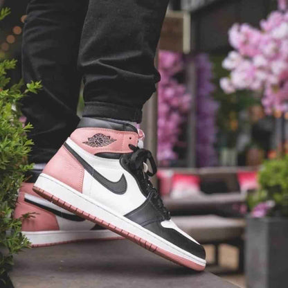 Custom Air Jordan 1 Rust Pink Sneakers