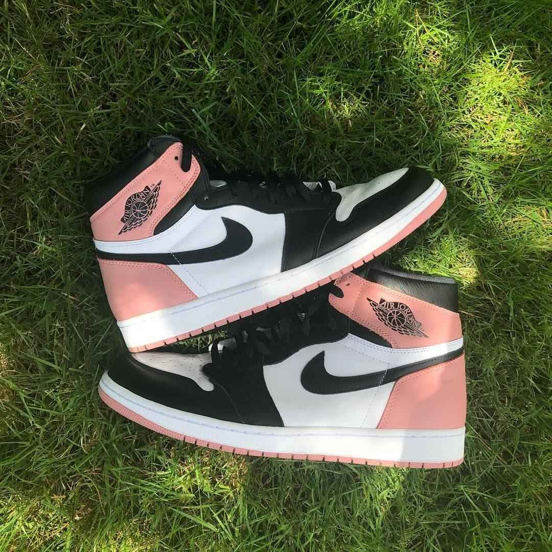 Custom Air Jordan 1 Rust Pink Sneakers