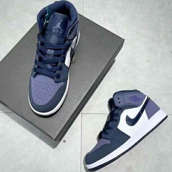 Custom Air Jordan 1 Sanded Purple Sneakers