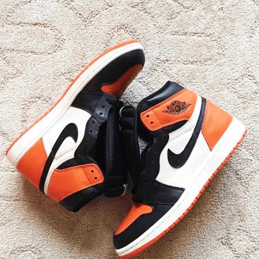 Custom Air Jordan 1 Shattered Backboard Sneakers