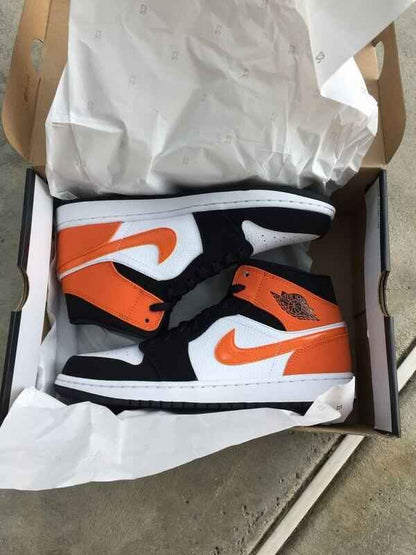 Custom Air Jordan 1 Shattered Backboard White Toe Sneakers