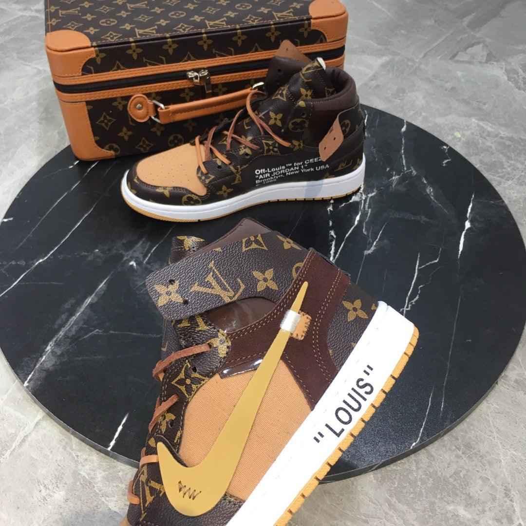 Custom Air Jordan 1 x LV Logo