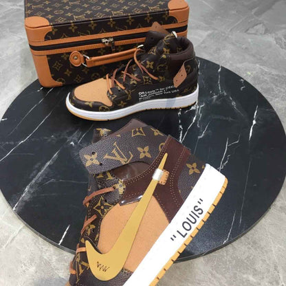 Custom Air Jordan 1 x LV Logo