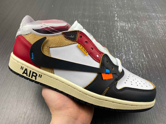 Custom Air Jordan 1 x OFF-W Sneakers - Unique Style and Comfort