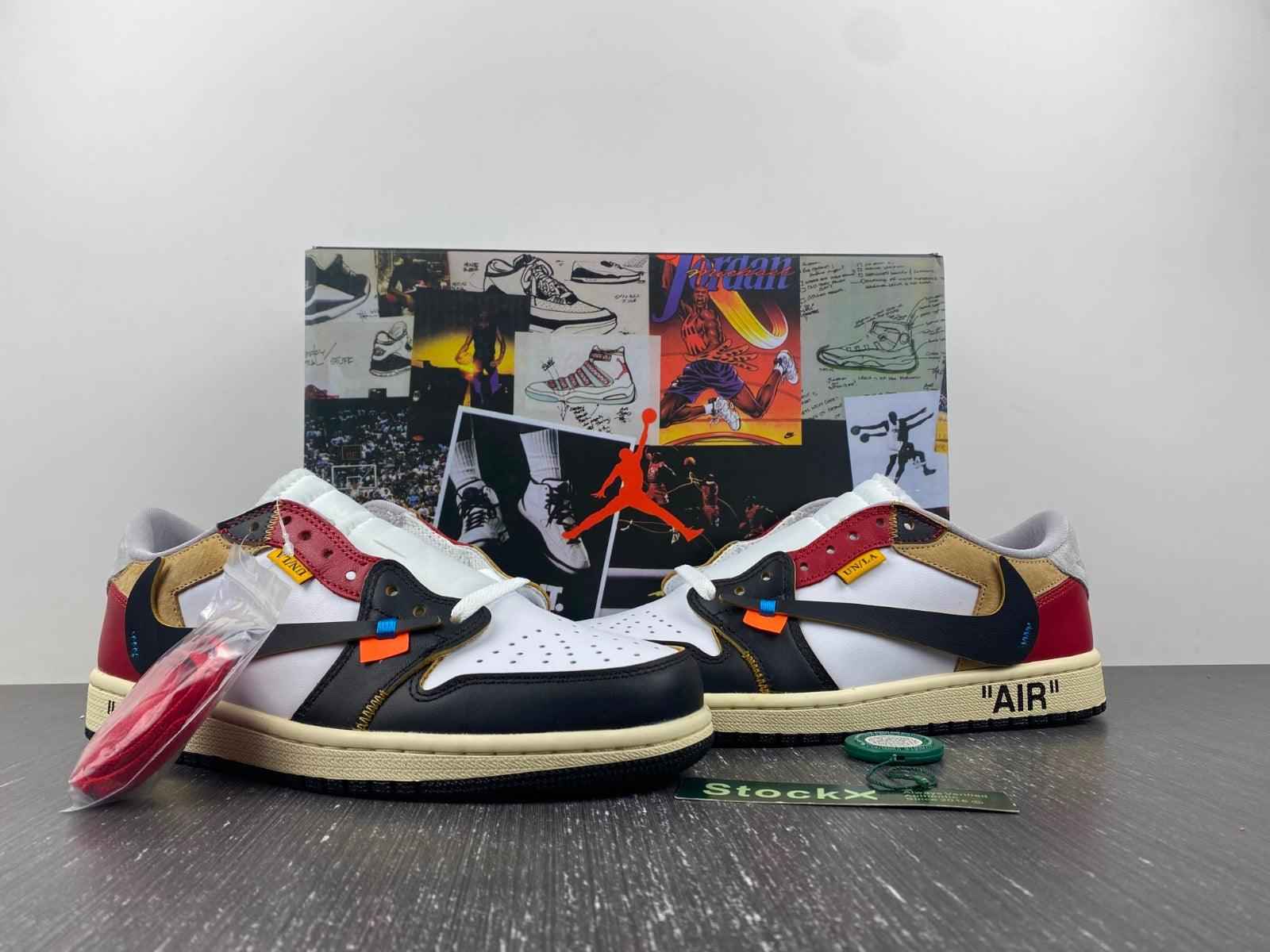 Custom Air Jordan 1 x OFF-W Sneakers - Unique Style and Comfort