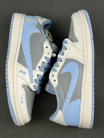 Custom Air Jordan 1 Travis Scott x BAPE BB6588-104 Sneakers