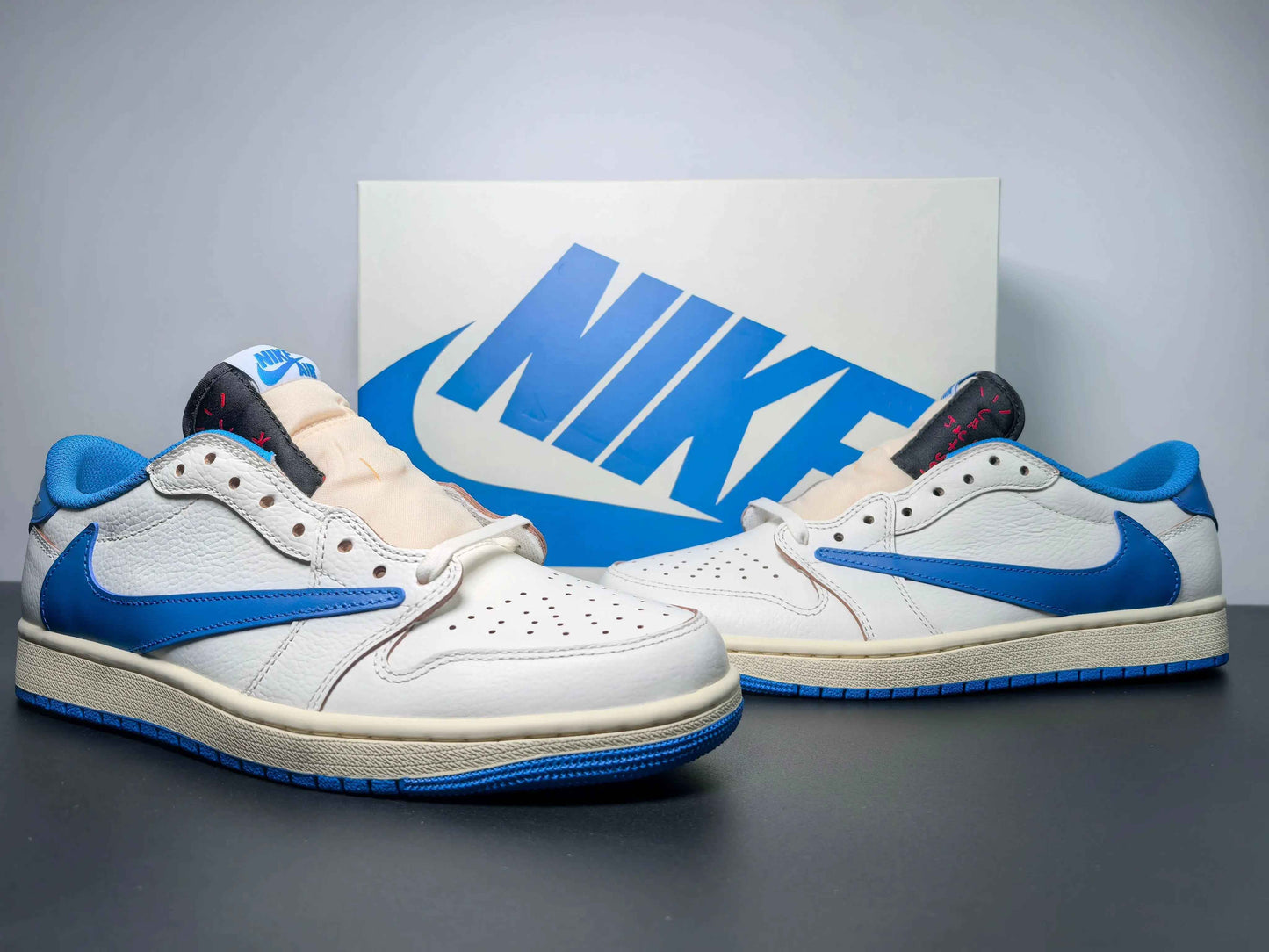 Custom Air Jordan 1 x Travis Scott x Fragment Design DM7866-104
