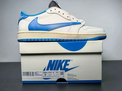 Custom Air Jordan 1 x Travis Scott x Fragment Design DM7866-104