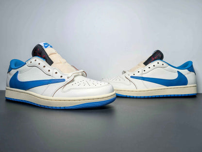Custom Air Jordan 1 x Travis Scott x Fragment Design DM7866-104