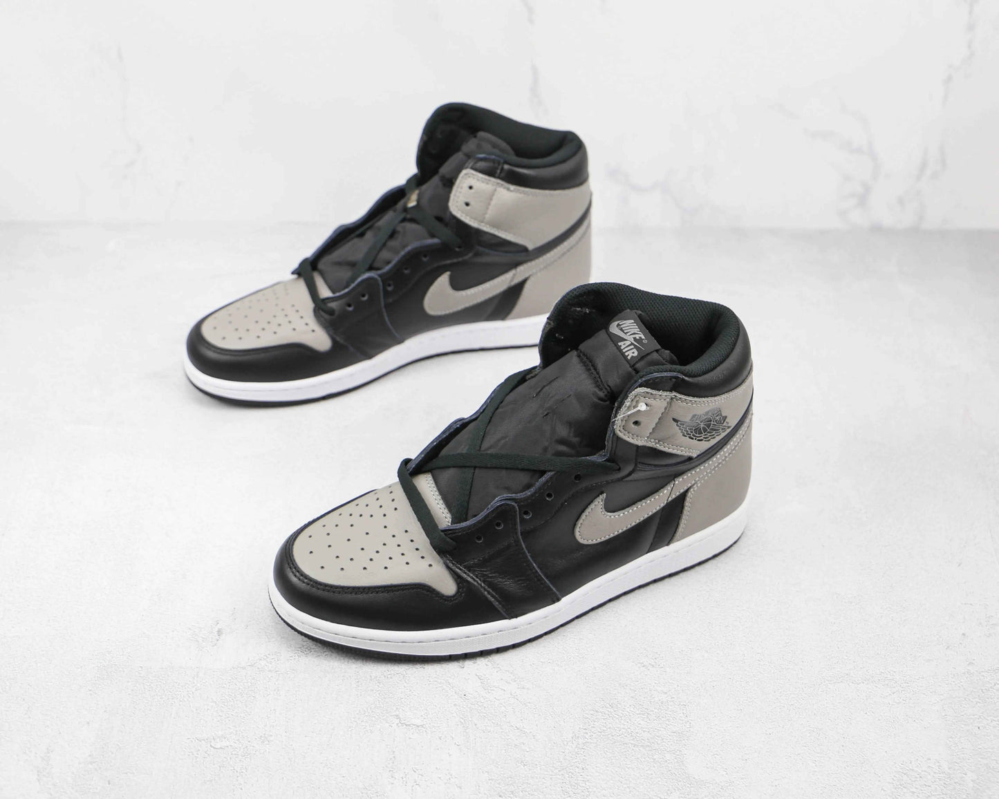 Custom Black Grey Jordan 1 High Q ( Customs And Box ), Jordan 1 Sneakers