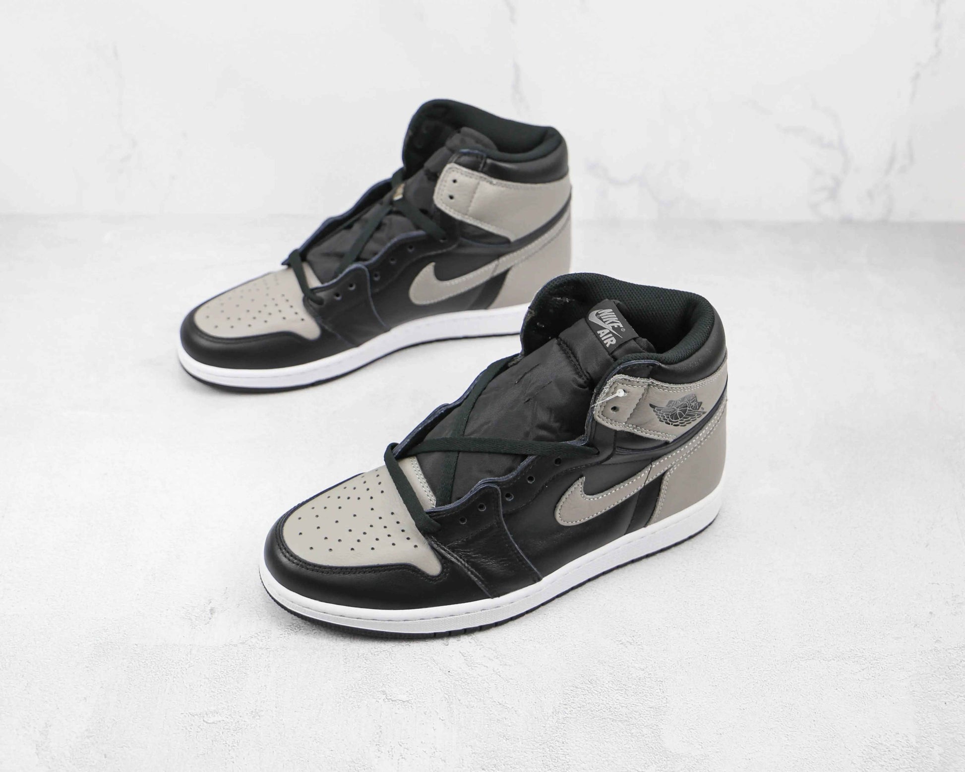Custom Black Grey Jordan 1 High Q ( Customs And Box ), Jordan 1 Sneakers