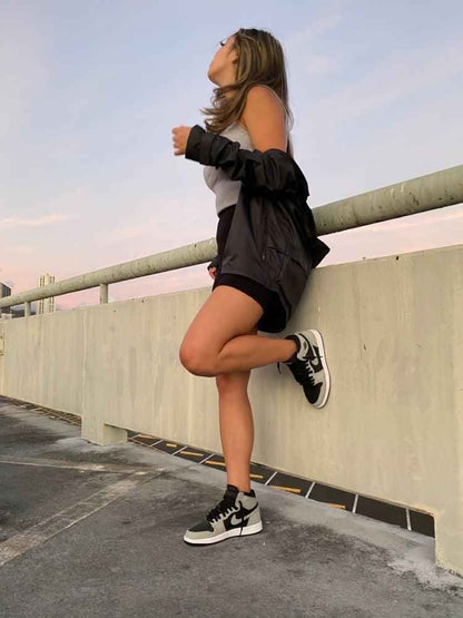 Custom Black Grey Jordan 1 High Q ( Customs And Box ), Jordan 1 Sneakers