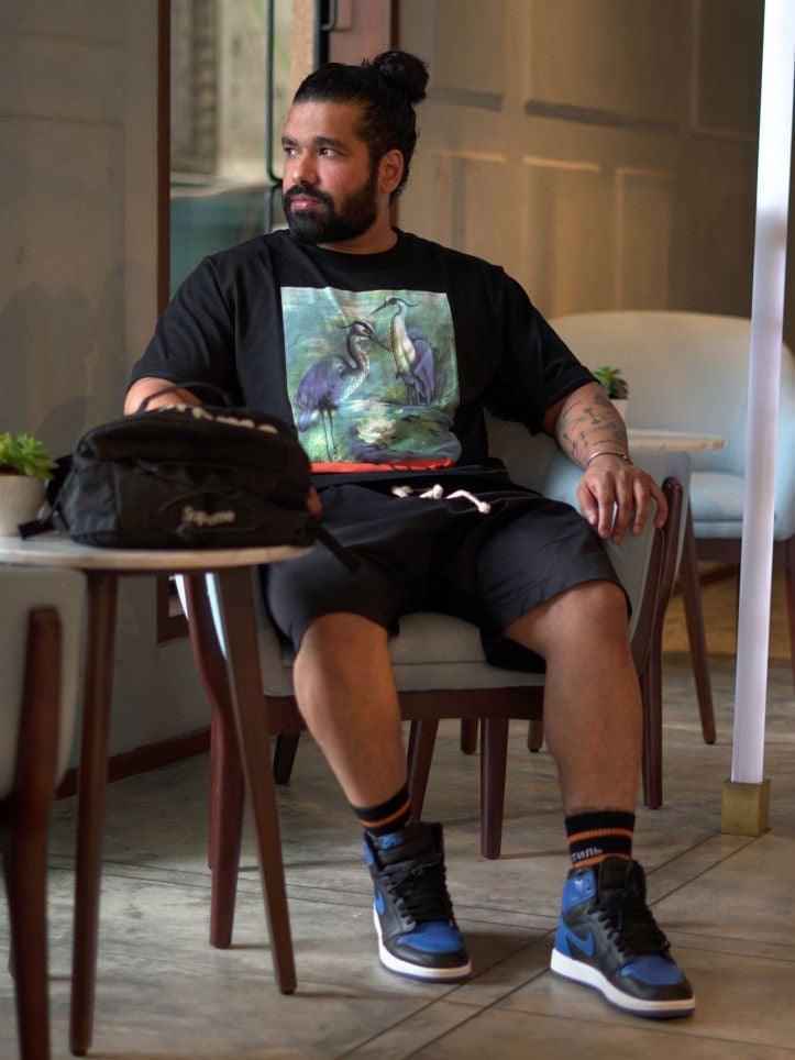 Custom Blue Black Jordan 1 High Q