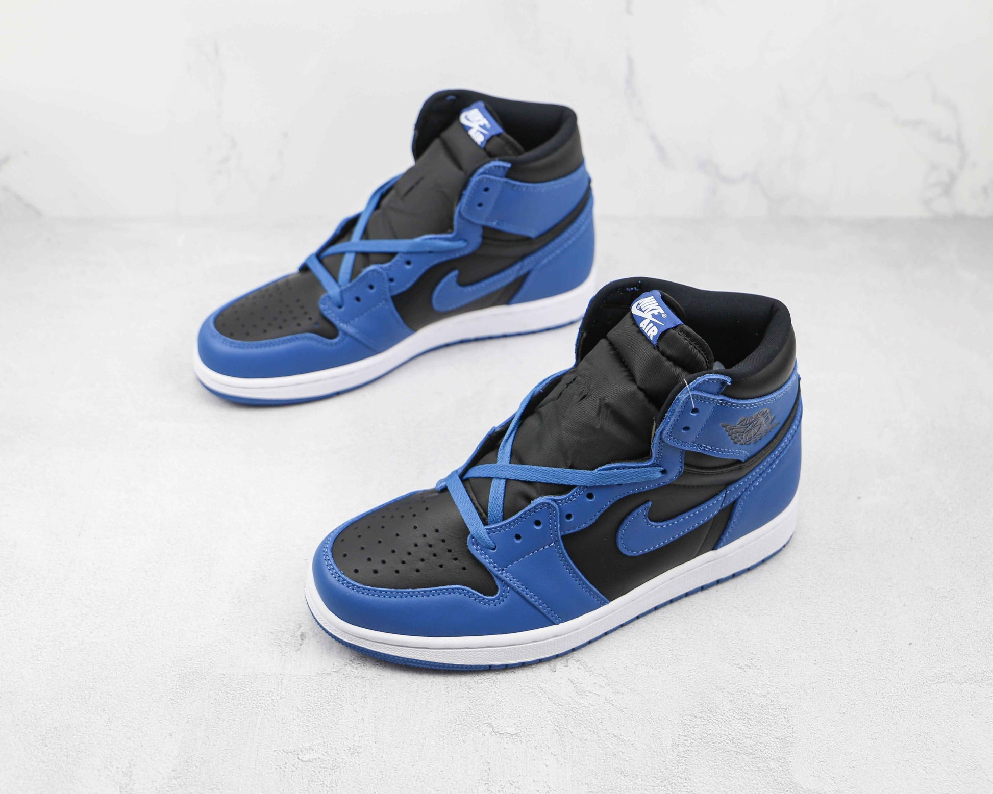 Custom Blue Black Jordan 1 High Q