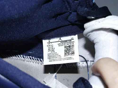 Custom Blue Black White Jordan 1 High Q AJ1 Obsidian UNISEX