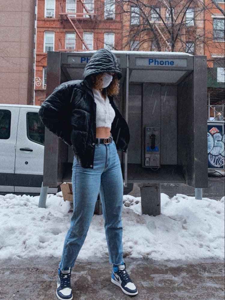 Custom Blue Black White Jordan 1 High Q AJ1 Obsidian UNISEX