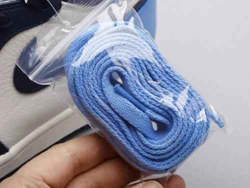 Custom Blue Black White Jordan 1 High Q AJ1 Obsidian UNISEX