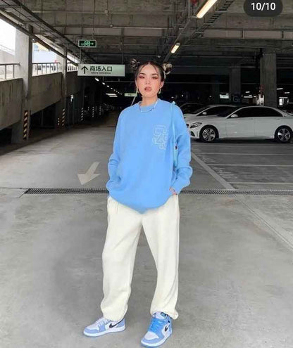 Custom Blue Black White Jordan 1 High Q