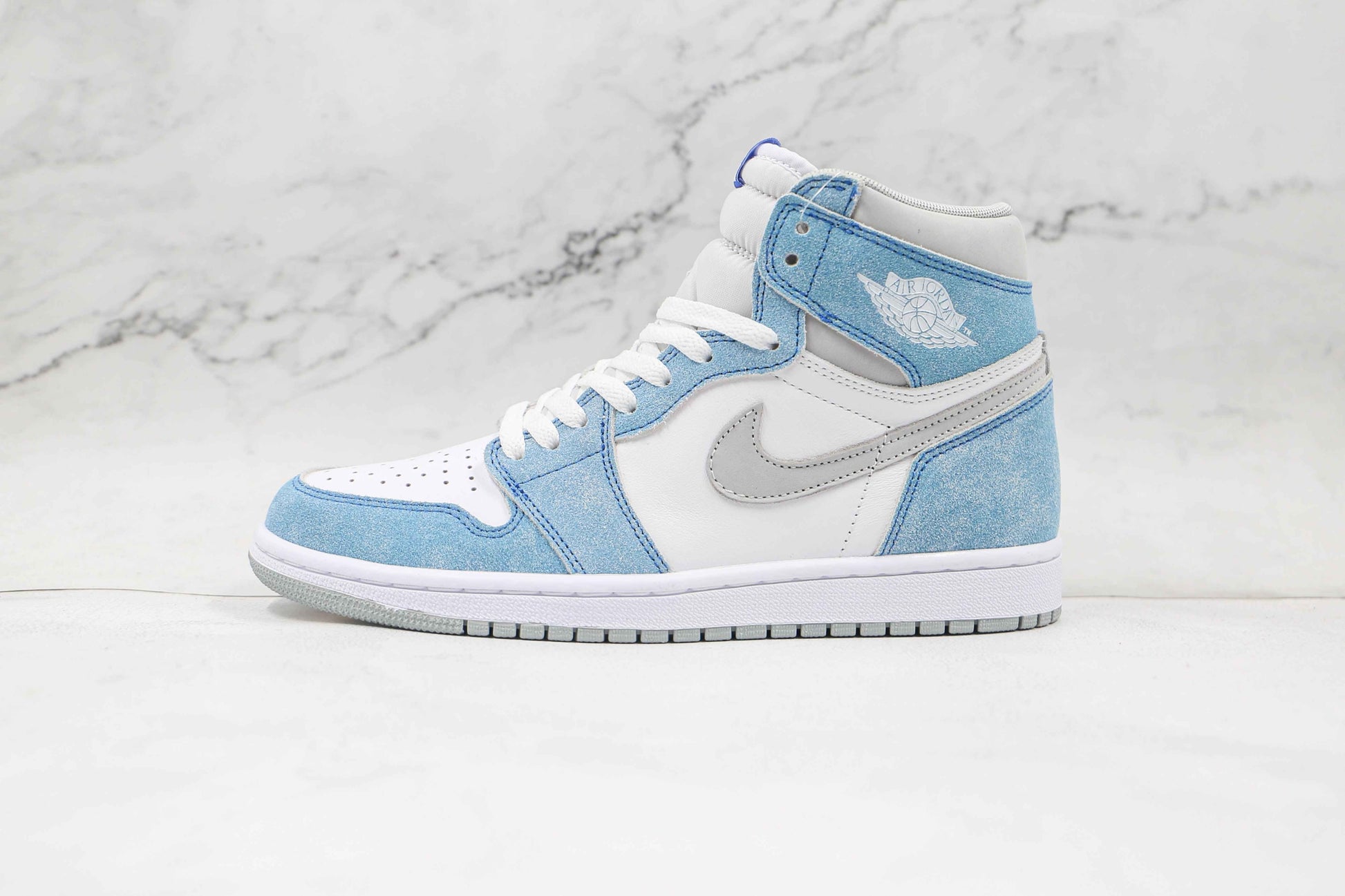 Custom Blue White Jordan 1 High Q