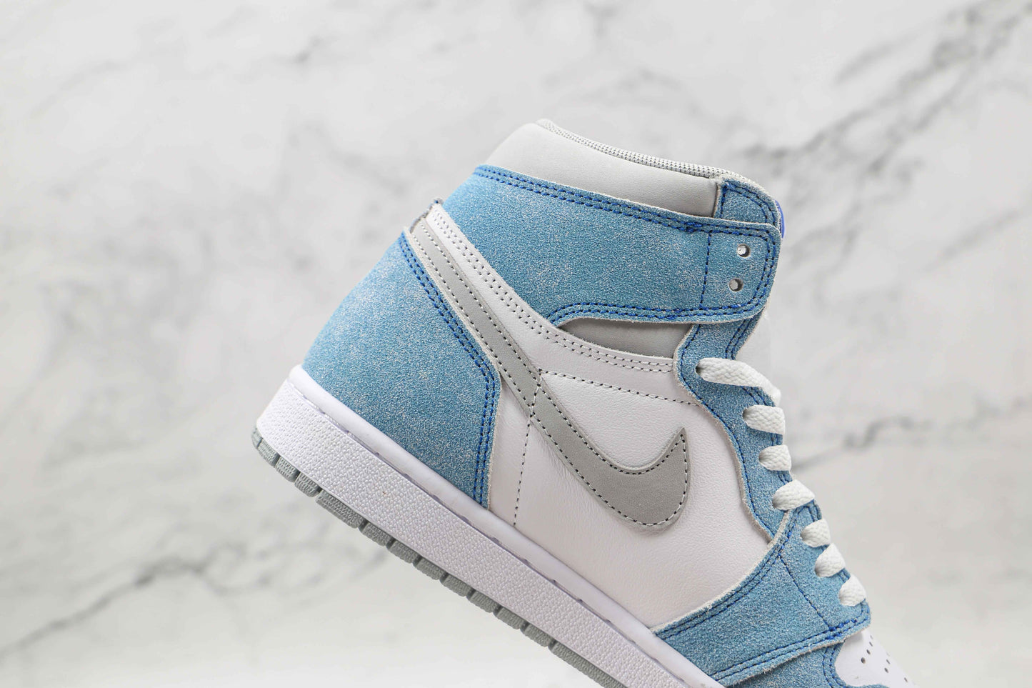 Custom Blue White Jordan 1 High Q