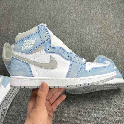 Custom Blue White Jordan 1 High Q