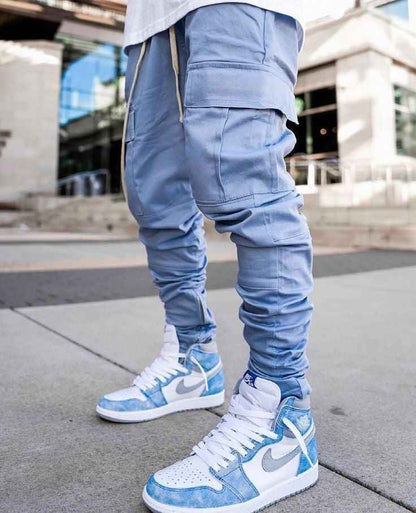 Custom Blue White Jordan 1 High Q