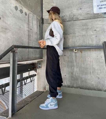 Custom Blue White Jordan 1 High Q