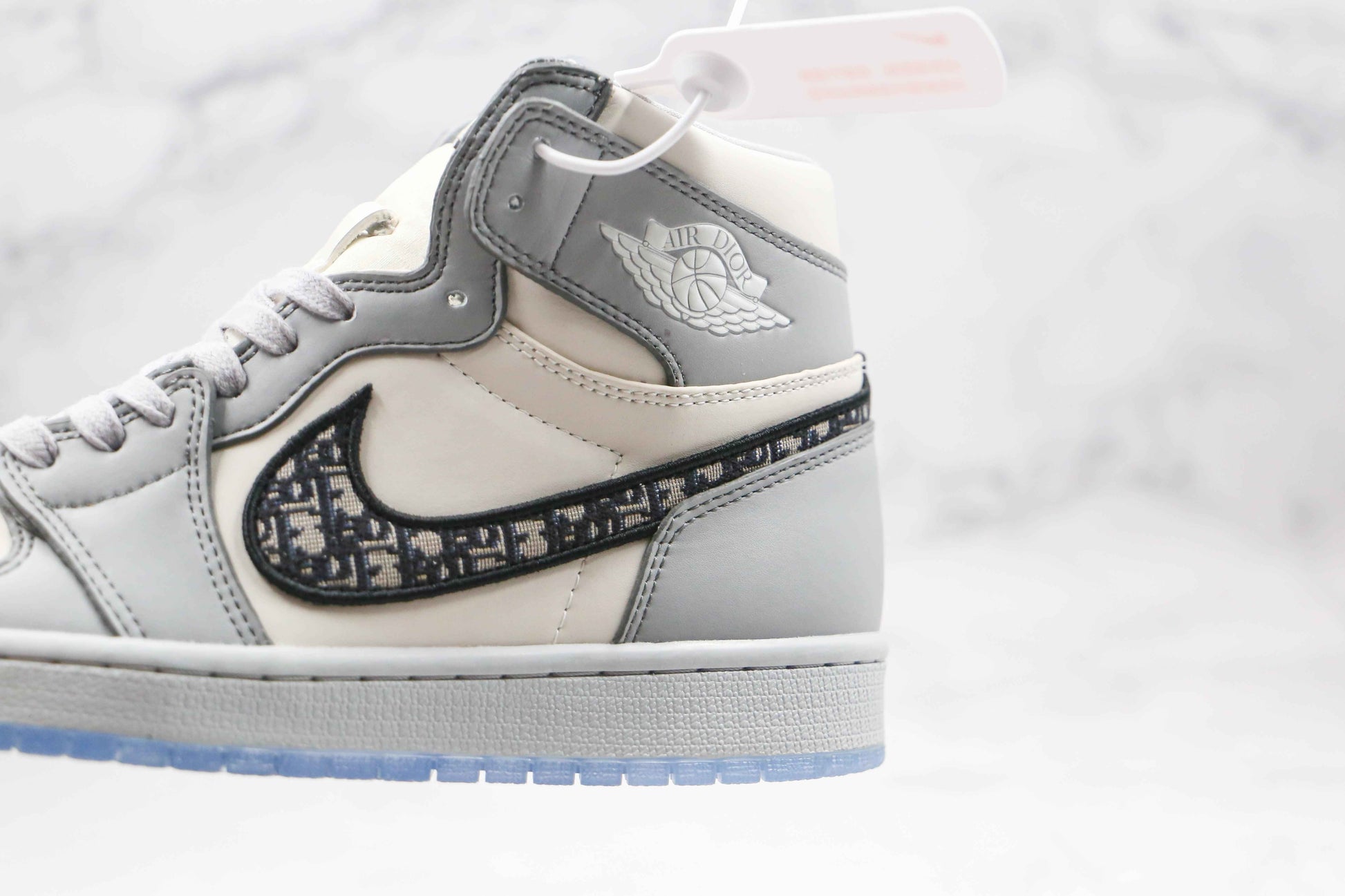 Custom Dior x Air Jordan 1 High OG "Grey"AJ1 High Q