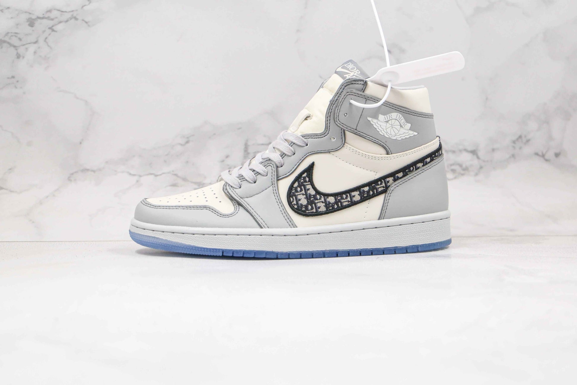 Custom Dior x Air Jordan 1 High OG "Grey"AJ1 High Q