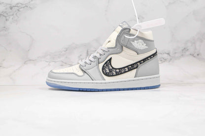 Custom Dior x Air Jordan 1 High OG "Grey"AJ1 High Q